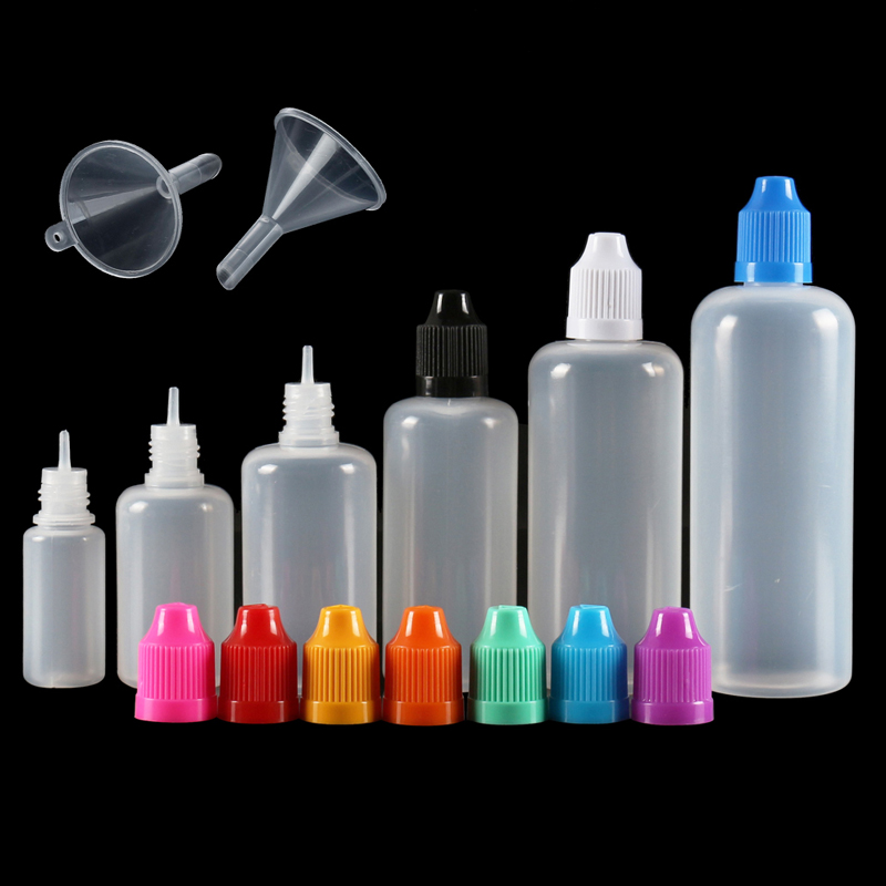 Water Bottle Blank - 5Pcs 3ml-120ml LDPE 빈 플라스틱 짜기