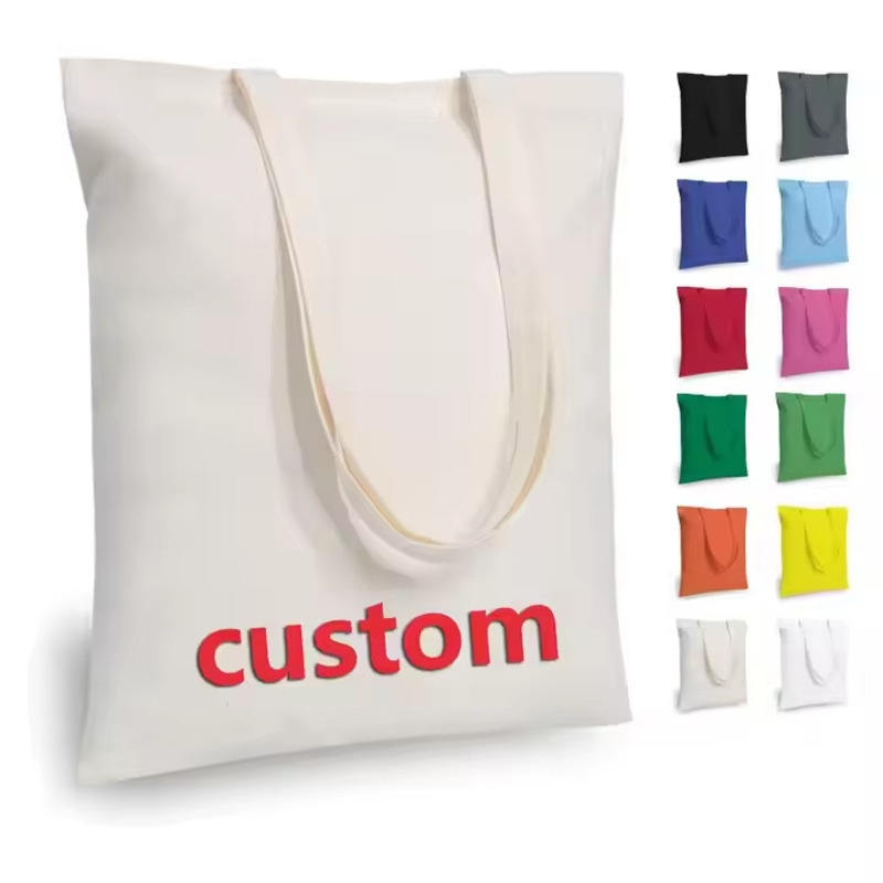 Tote Bag Sublimation - 맞춤형 사이즈 단색 캔버스 토트백, 승화