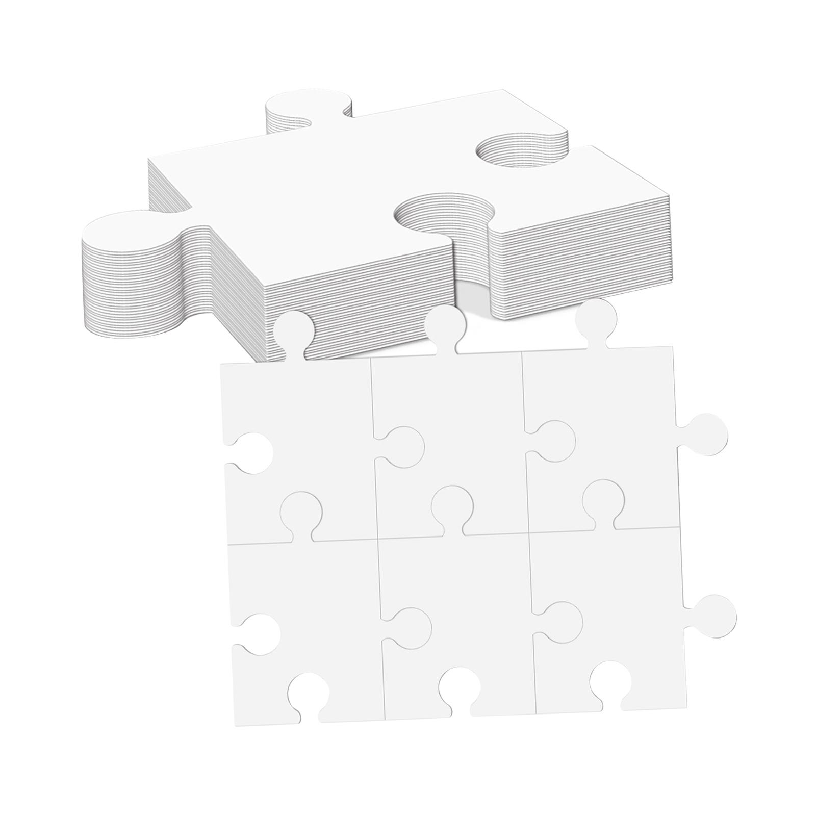 Puzzle Blank White - 흰색 판지 빈 직소 퍼즐 액세서리