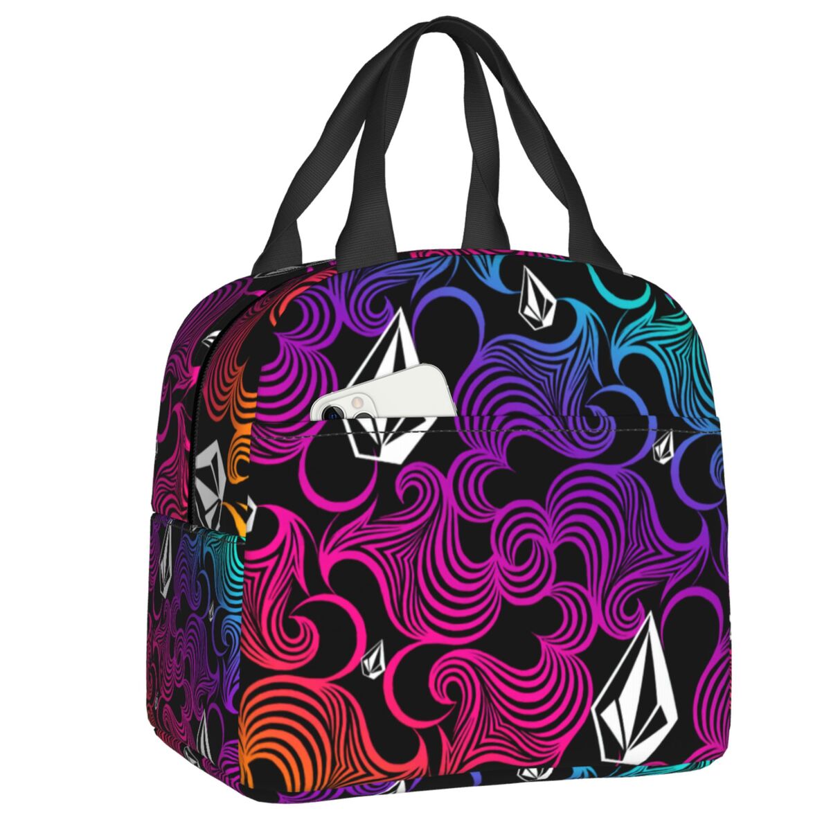 Tote Bag Sublimation - 맞춤형 Volcoms 심볼 열 절연 점심