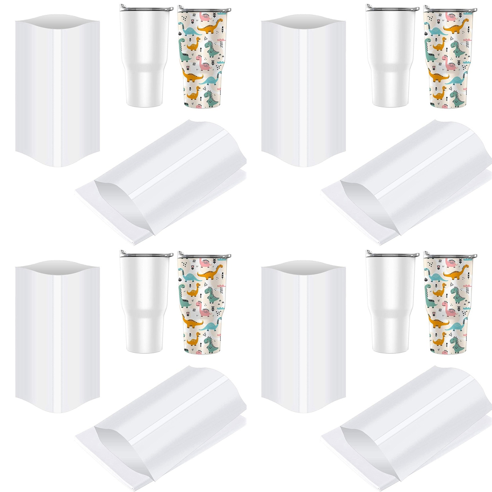 AB06 8X12 인치 승화 수축 포장 슬리브, 텀블러 - Sublimation Mug White 리뷰 및 가격