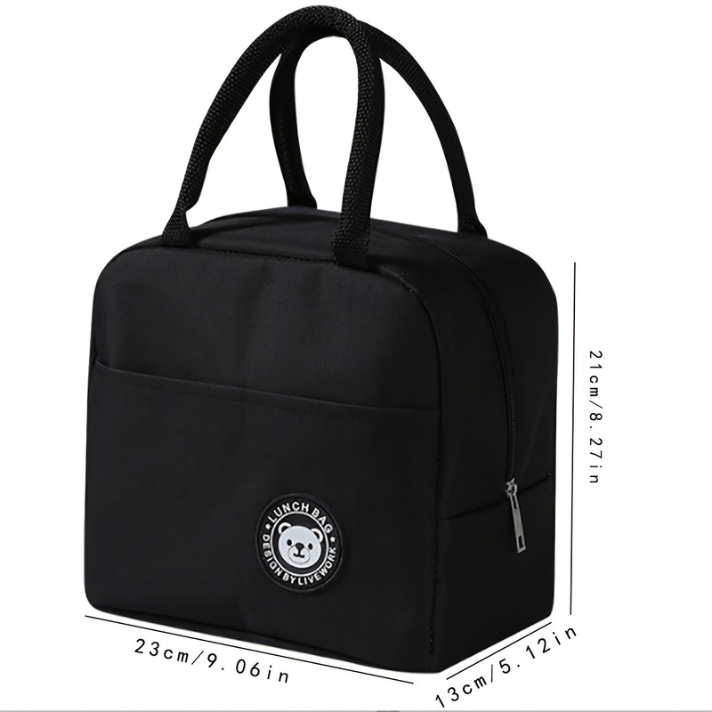 블랙 양이온 절연 도시락 가방, 직장 학교 소풍용 보온 - Tote Bag Sublimation 리뷰 및 가격