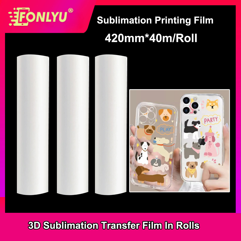 FONLYU 420mm*40mm 롤 3D 승화 필름 용 - Phone Case Blank Print 리뷰 및 가격