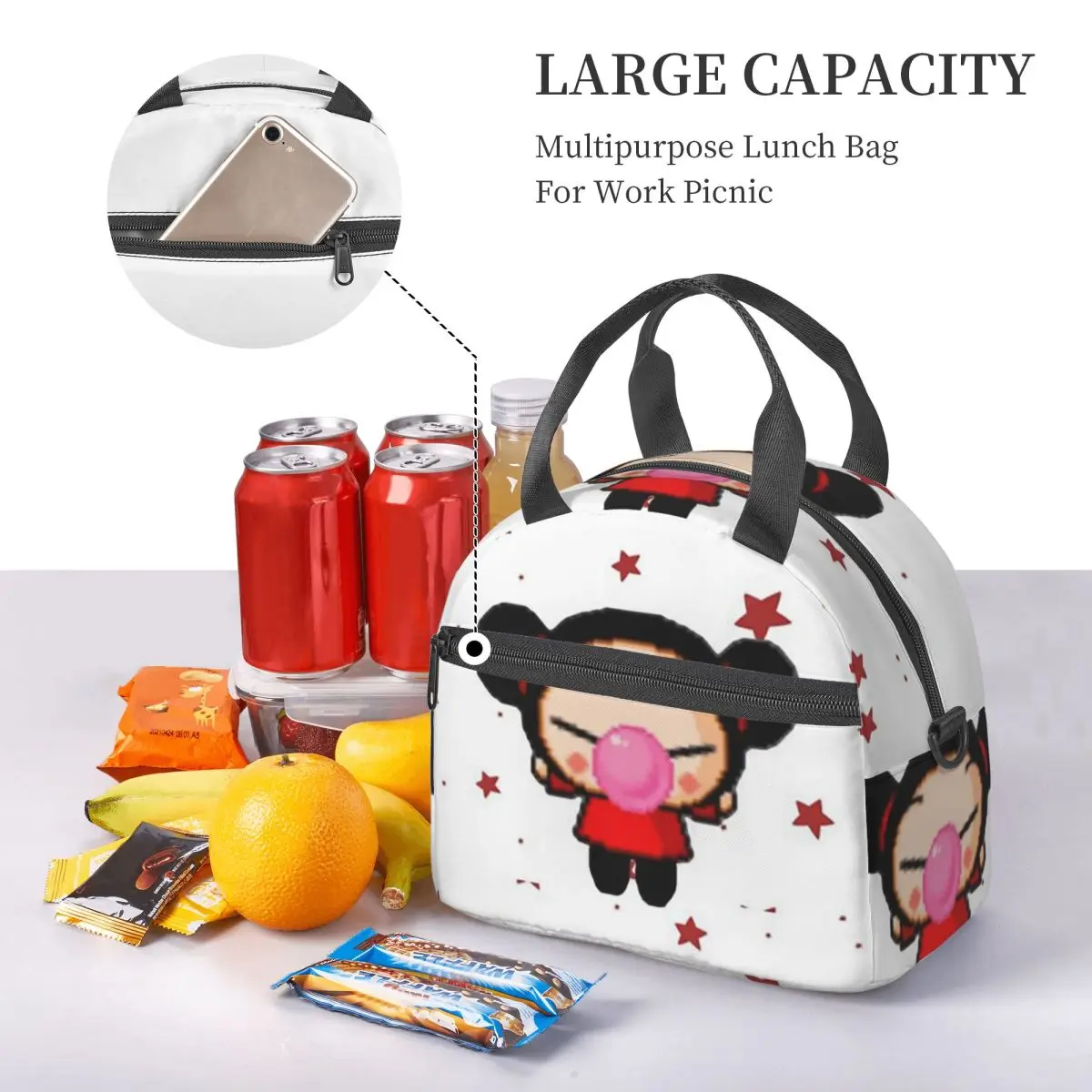 여성용 푸카 보온 도시락 가방, 어린이용 누수 방지 도 - Tote Bag Sublimation 리뷰 및 가격