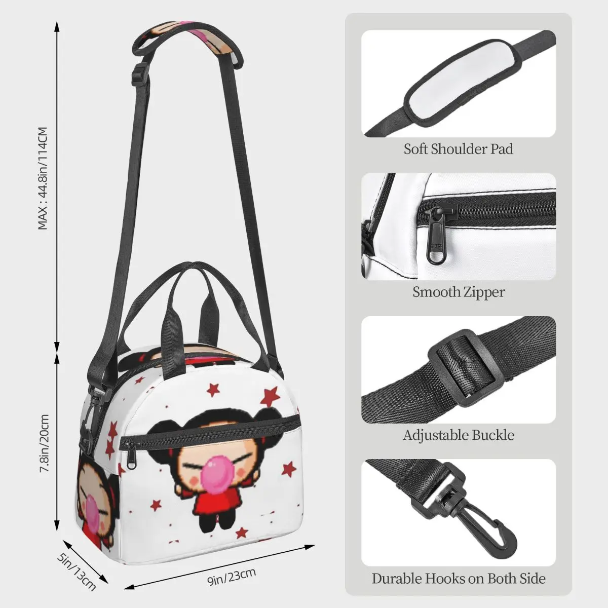여성용 푸카 보온 도시락 가방, 어린이용 누수 방지 도 - Tote Bag Sublimation 리뷰 및 가격