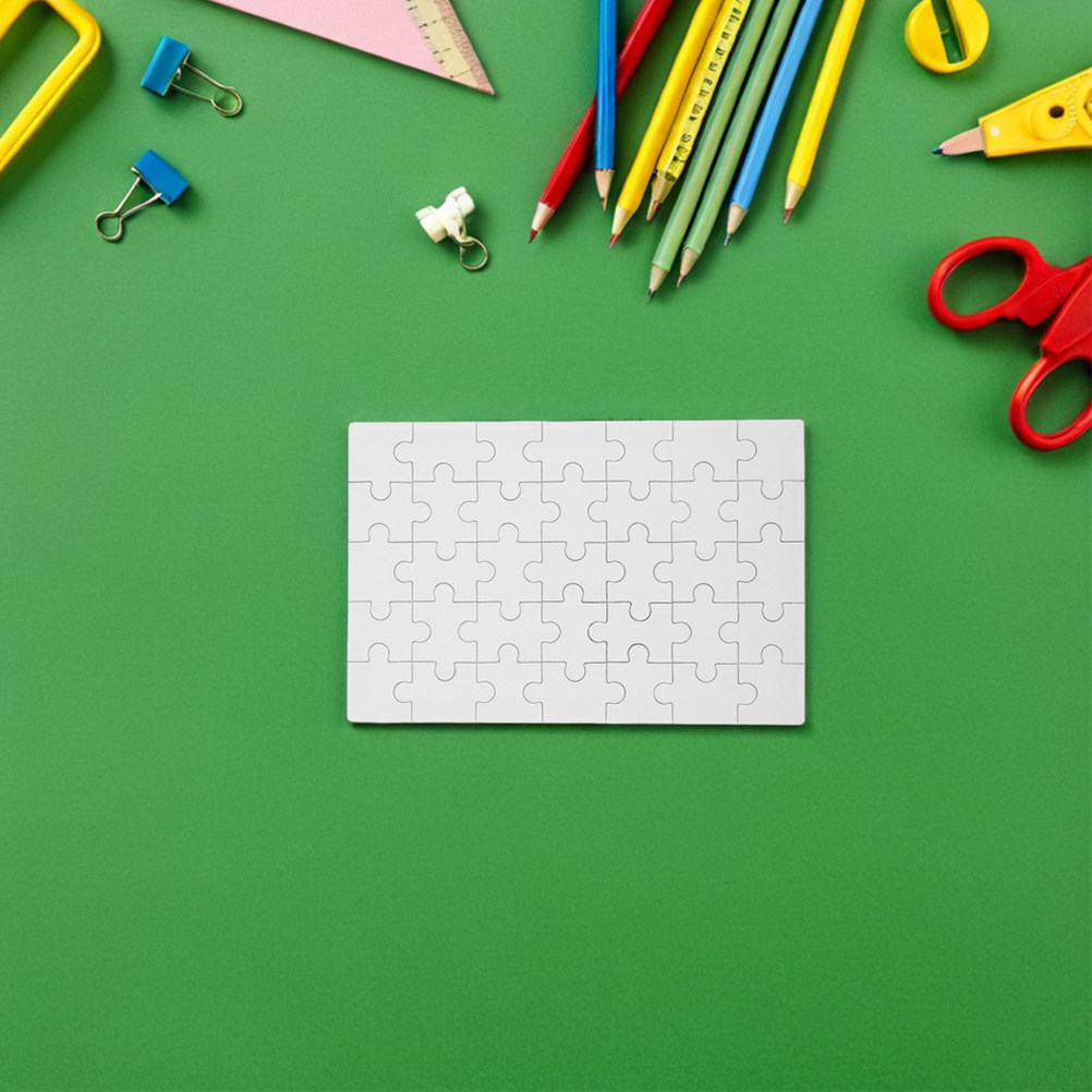 12Pcs 빈 승화 퍼즐 조각 DIY 가족 학교 유치원 - Puzzle Blank White 리뷰 및 가격