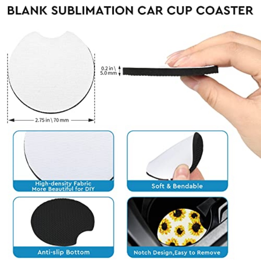 40개 승화용 블랭크 자동차 컵받침, 2.75인치/5m - Coaster Sublimation Blank 리뷰 및 가격