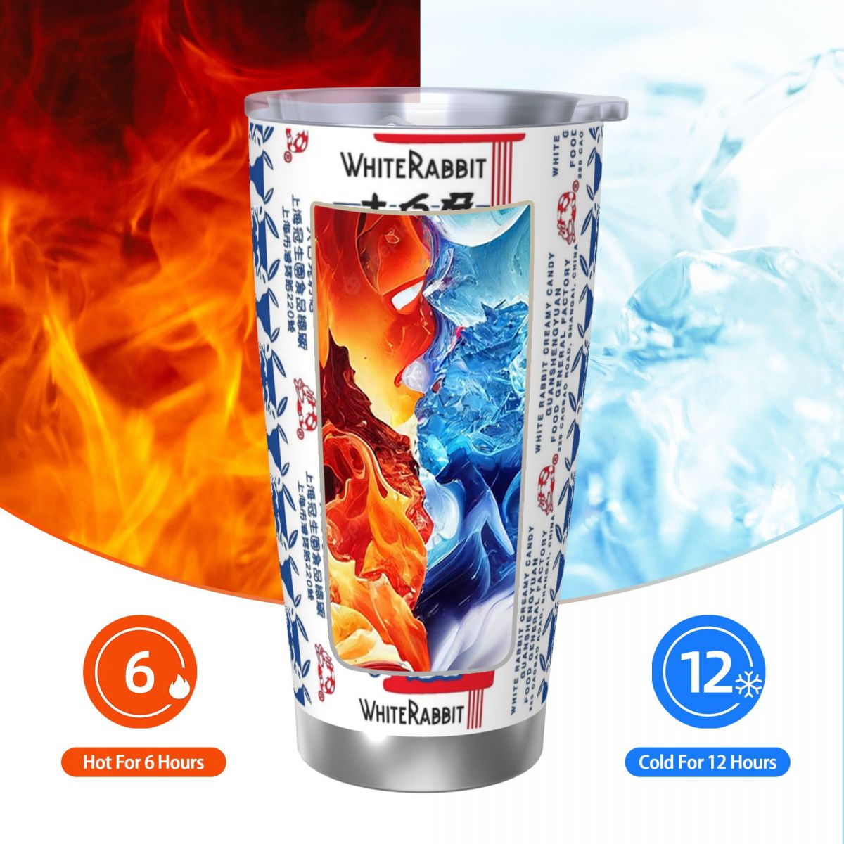 화이트 래빗 캔디 스테인리스 스틸 텀블러 진공 단열 머 - Tumbler 20Oz White 리뷰 및 가격