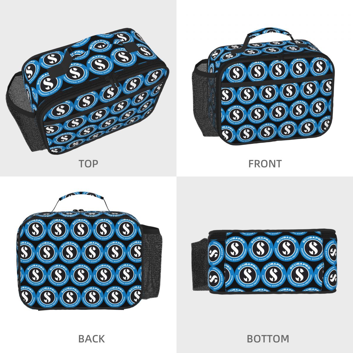 Scubapros 다이빙 로고 어린이를위한 절연 점심  - Tote Bag Sublimation 리뷰 및 가격