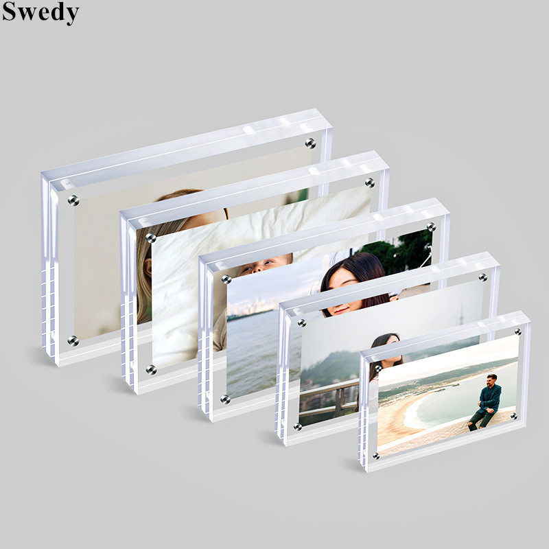 20MM 두꺼운 자기 아크릴 사인 홀더 디스플레이 스탠 - Photo Acrylic Block 리뷰 및 가격