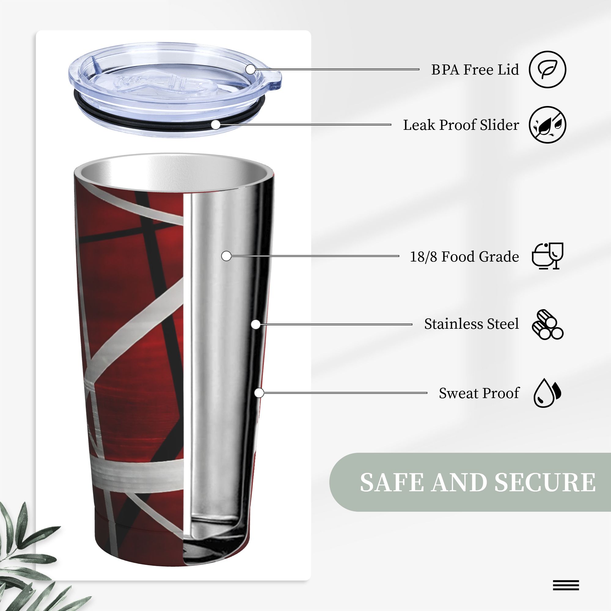 V-밴 헬렌스 레드 블랙 화이트 텀블러 진공 단열 보온 - Tumbler 20Oz White 리뷰 및 가격
