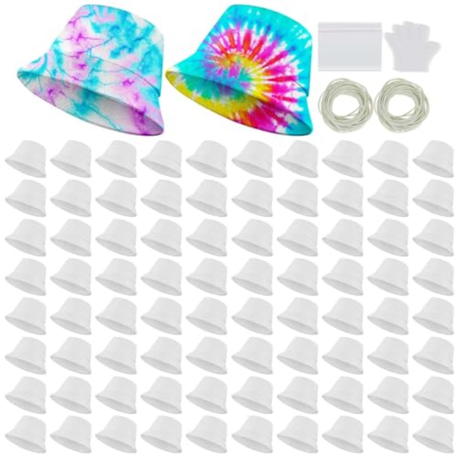 흰색 면 버킷햇, 타이다이용 무지 햇빛 가리개, DIY - Hat Sublimation Blank 리뷰 및 가격
