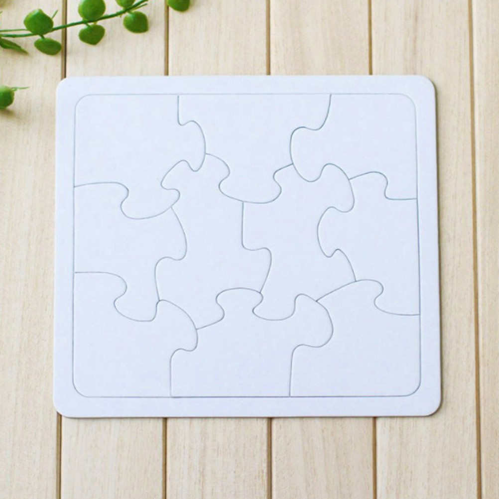 4Pcs 색칠 공부 빈 퍼즐 세트 어린이 DIY 종이  - Puzzle Blank White 리뷰 및 가격