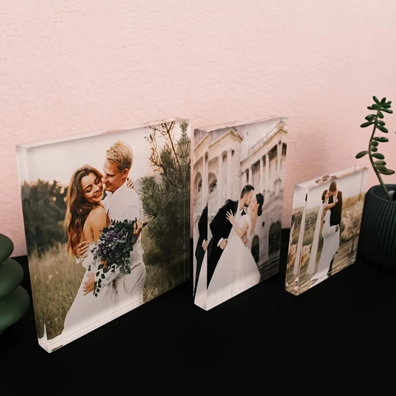 맞춤 아크릴 기념일 사진 블록 - 개인 맞춤 커플/반려 - Photo Acrylic Block 리뷰 및 가격
