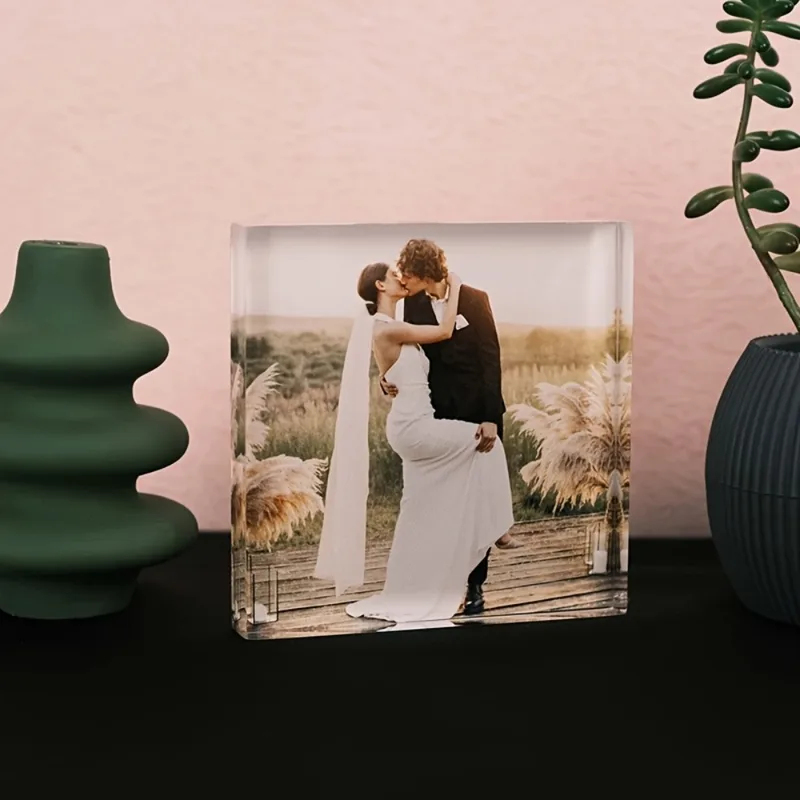 맞춤 아크릴 기념일 사진 블록 - 개인 맞춤 커플/반려 - Photo Acrylic Block 리뷰 및 가격